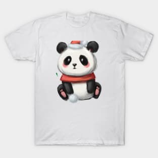 Cute Panda Drawing T-Shirt